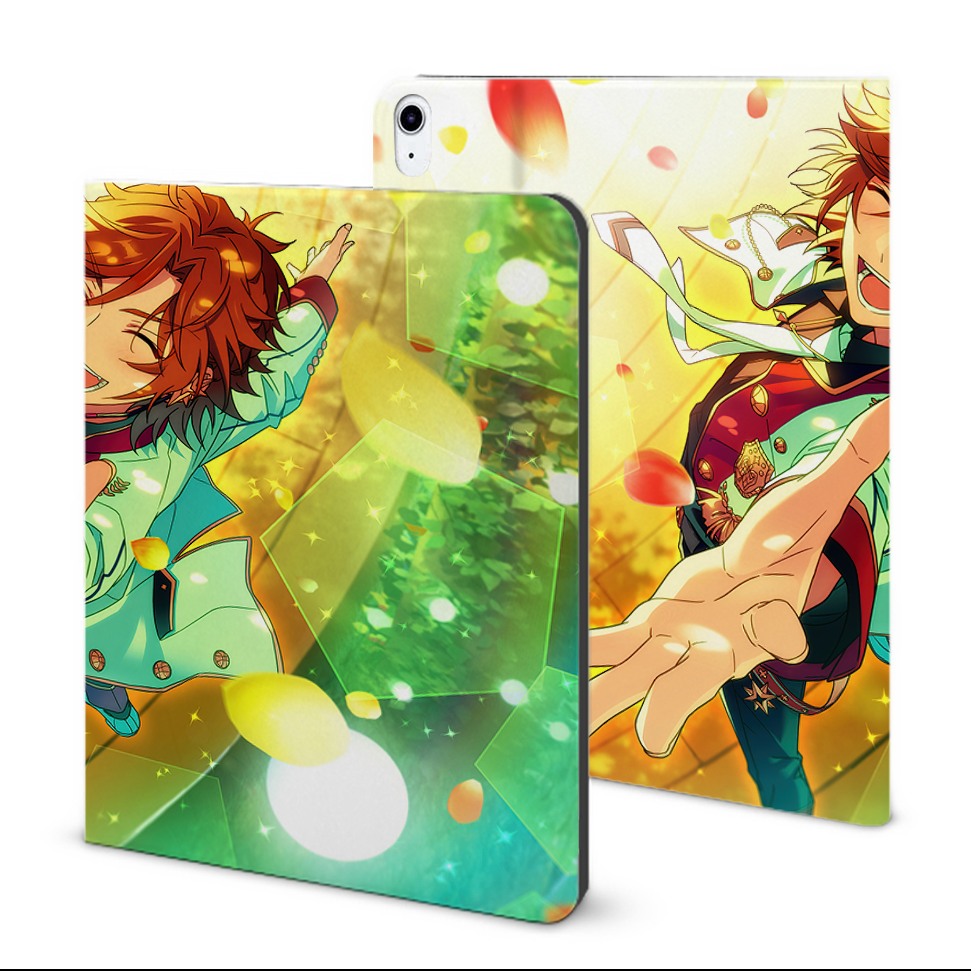 （画像用） あんさんぶるスターズ! Ensemble Stars IPad ケース ブック型 PUレザー TPU 耐衝撃 軽量 薄型 ペン収納なし 全面保護 IPad 各モデル対応